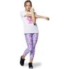 imageUnder Armour Girls HeatGear Printed Ankle Crop LeggingPlanet Purple 576Halo Gray
