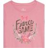 imageUnder Armour Girls Outdoor Long Sleeve Tee Stylish Crew Neckline Cute Full FitPink Fizz