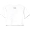 imageUnder Armour Girls Palm Sport Short Sleeve T Shirt100 White   Black