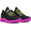 imageUnder Armour Girls Pre School Infinity Alternate Lace Sneaker002 BlackVivid MagentaMorph Green