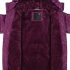 imageUnder Armour Girls Quilted Puffer Jacket Front Pockets ampamp Hooded Back MidWeight ampamp Water RepellentPurple Gemini