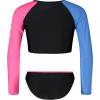 imageUnder Armour Girls Rashguard SetBlack Crop Sp22