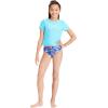 imageUnder Armour Girls Rashguard SetBlue Surf Tropic