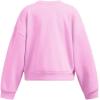 imageUnder Armour Girls Rival Fleece Oversized Crew638 Stellar Pink   White