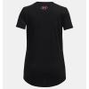 imageUnder Armour Girls Tech Print Big Logo Short Sleeve Crew004 Black   Rebel Pink