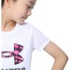 imageUnder Armour Girls Tech Print Big Logo Short Sleeve Crew103 White  Black  Rebel Pink