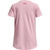 imageUnder Armour Girls Tech Print Big Logo Short Sleeve Crew676 Pink Sugar  Charged Cherry  Rebel Pink