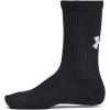 imageUnder Armour Kids Youth Training Cotton Crew Socks 6 Pairs001 Black  Black  White