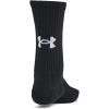 imageUnder Armour Kids Youth Training Cotton Crew Socks 6 Pairs001 Black  Black  White