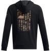 imageUnder Armour Mens Freedom Flag Hoodie001 Black   Desert Sand