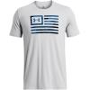 imageUnder Armour Mens Freedom Graphic Short Sleeve TShirt by 1775011 Mod Gray   Photon Blue