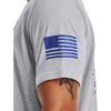 imageUnder Armour Mens Freedom Graphic Short Sleeve TShirt by 1775011 Mod Gray Light Heather   Royal