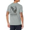 imageUnder Armour Mens Freedom Graphic Short Sleeve TShirt by 1775035 Steel Light Heather   Jet Gray
