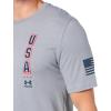 imageUnder Armour Mens Freedom Graphic Short Sleeve TShirt by 1775035 Steel Medium Heather   Academy