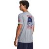 imageUnder Armour Mens Freedom Graphic Short Sleeve TShirt by 1775035 Steel Medium Heather   Red