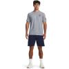 imageUnder Armour Mens Freedom Graphic Short Sleeve TShirt by 1775035 Steel Medium Heather   Red