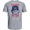 imageUnder Armour Mens Freedom Graphic Short Sleeve TShirt by 1775035 Steel Medium Heather   Red