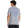 imageUnder Armour Mens Freedom Graphic Short Sleeve TShirt by 1775035 Steel Medium Heather   Team Royal