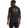 imageUnder Armour Mens Freedom Graphic Short Sleeve TShirt by 17751775001 Black   Marine Od Green