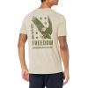 imageUnder Armour Mens Freedom Graphic Short Sleeve TShirt by 1775289 Khaki Base   Marine Od Green