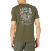 imageUnder Armour Mens Freedom Graphic Short Sleeve TShirt by 1775390 Marine Od Green   Steel