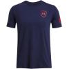 imageUnder Armour Mens Freedom Graphic Short Sleeve TShirt by 1775410 Midnight Navy   Red