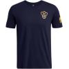 imageUnder Armour Mens Freedom Graphic Short Sleeve TShirt by 1775410 Midnight Navy   Steeltown Gold