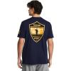 imageUnder Armour Mens Freedom Graphic Short Sleeve TShirt by 1775410 Midnight Navy   Steeltown Gold