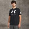 imageUnder Armour Mens Freedom Graphic Short Sleeve TShirt001 Black  White  Logo