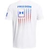 imageUnder Armour Mens Freedom Graphic Short Sleeve TShirt100 White   Team Royal