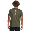 imageUnder Armour Mens Freedom Graphic Short Sleeve TShirt390 Marine Od Green  Desert Sand  Spine