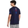 imageUnder Armour Mens Freedom Graphic Short Sleeve TShirt410 Midnight Navy  Red  Spine