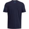 imageUnder Armour Mens Freedom Graphic Short Sleeve TShirt410 Midnight Navy  Viral Blue  Logo