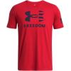 imageUnder Armour Mens Freedom Graphic Short Sleeve TShirt600 Red  Midnight Navy  Logo