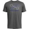 imageUnder Armour Mens Global Foundation Short Sleeve T Shirt025 Castlerock  Royal  Steel