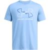 imageUnder Armour Mens Global Foundation Short Sleeve T Shirt466 Horizon Blue   Tech Blue
