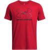 imageUnder Armour Mens Global Foundation Short Sleeve T Shirt600 Red   Black