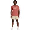 imageUnder Armour Mens Global Foundation Short Sleeve T Shirt611 Sedona Red   White