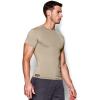 imageUnder Armour Mens HeatGear Tactical Compression ShortSleeve TShirtDesert Sand Clear