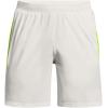 imageUnder Armour Mens Launch Stretch Woven 7inch Shorts006 Gray Mist  Lime Surge  Reflective