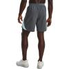 imageUnder Armour Mens Launch Stretch Woven 7inch Shorts015 Pitch Gray  Fuse Teal  Reflective