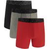 imageUnder Armour Mens MultiPack Standard Tech 6quot Inseam Boxer BriefRed Heather Solid 3 Pack