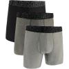 imageUnder Armour Mens MultiPack Standard Tech 6quot Inseam Boxer BriefSteel Heather  Core 3 Pack