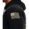 imageUnder Armour Mens New Freedom Flag HoodieBlack 002None