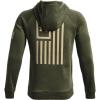 imageUnder Armour Mens New Freedom Flag HoodieMarine Od Green 390Desert Sand