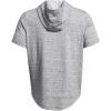 imageUnder Armour Mens Rival Terry ShortSleeve Hoodie011 Mod Gray Light Heather   Onyx White