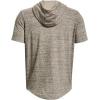 imageUnder Armour Mens Rival Terry ShortSleeve Hoodie289 Khaki Base Full Heather   Onyx White