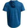 imageUnder Armour Mens Rival Terry ShortSleeve Hoodie406 Photon Blue   Onyx White