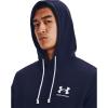imageUnder Armour Mens Rival Terry ShortSleeve Hoodie410 Midnight Navy   Onyx White