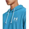 imageUnder Armour Mens Rival Terry ShortSleeve Hoodie419 Capri   Onyx White